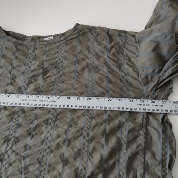 Crinkle Cotton Oversized Dress Made in Italy - Picture 8 of 10